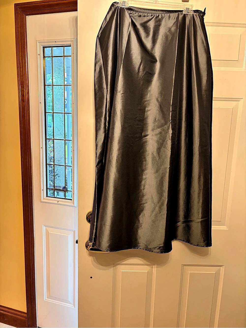 Satin Maxi Skirt XL Like New